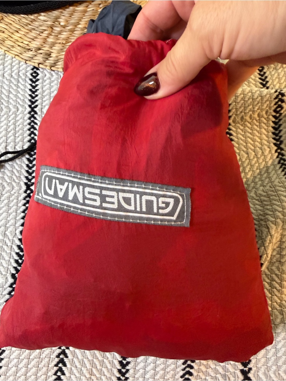 Red Packable Travel Pouch double hammock k